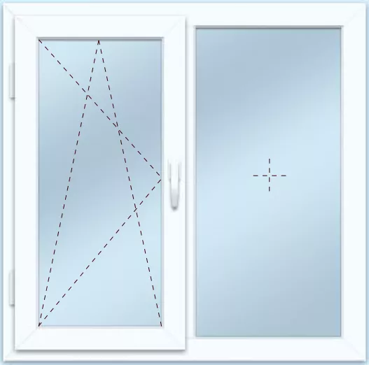 Двухстворчатое окно
